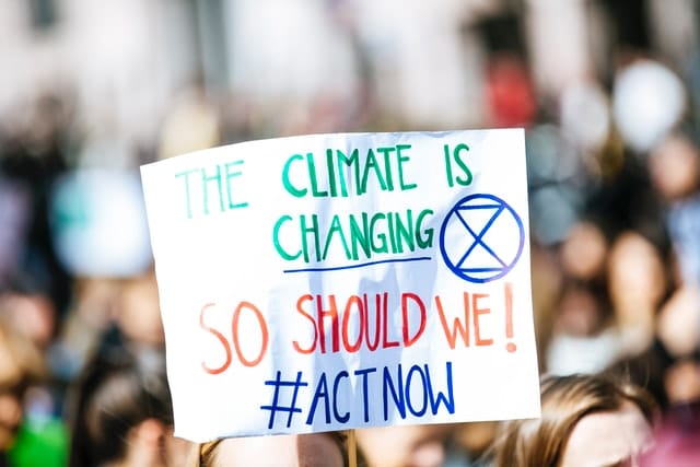 Climate Change Protest Photo by Markus Spiske on Unsplash