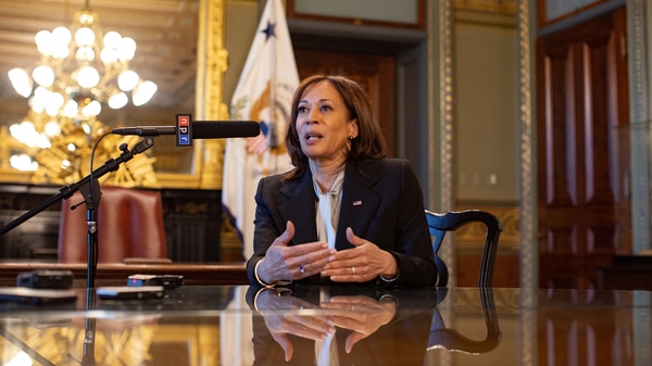 Vice President Harris told NPR in an interview Monday that the administration plans to add more resources to the southern border when Title 42 migration restrictions end.